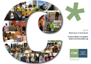 Fundació Mercè Fontanilles Memòria Activitats i Serveis 2013