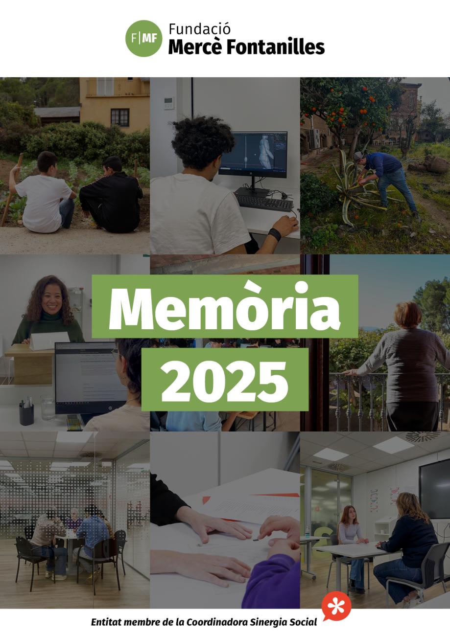 Portada Memòria 2025 - Fundació Mercè Fontanilles